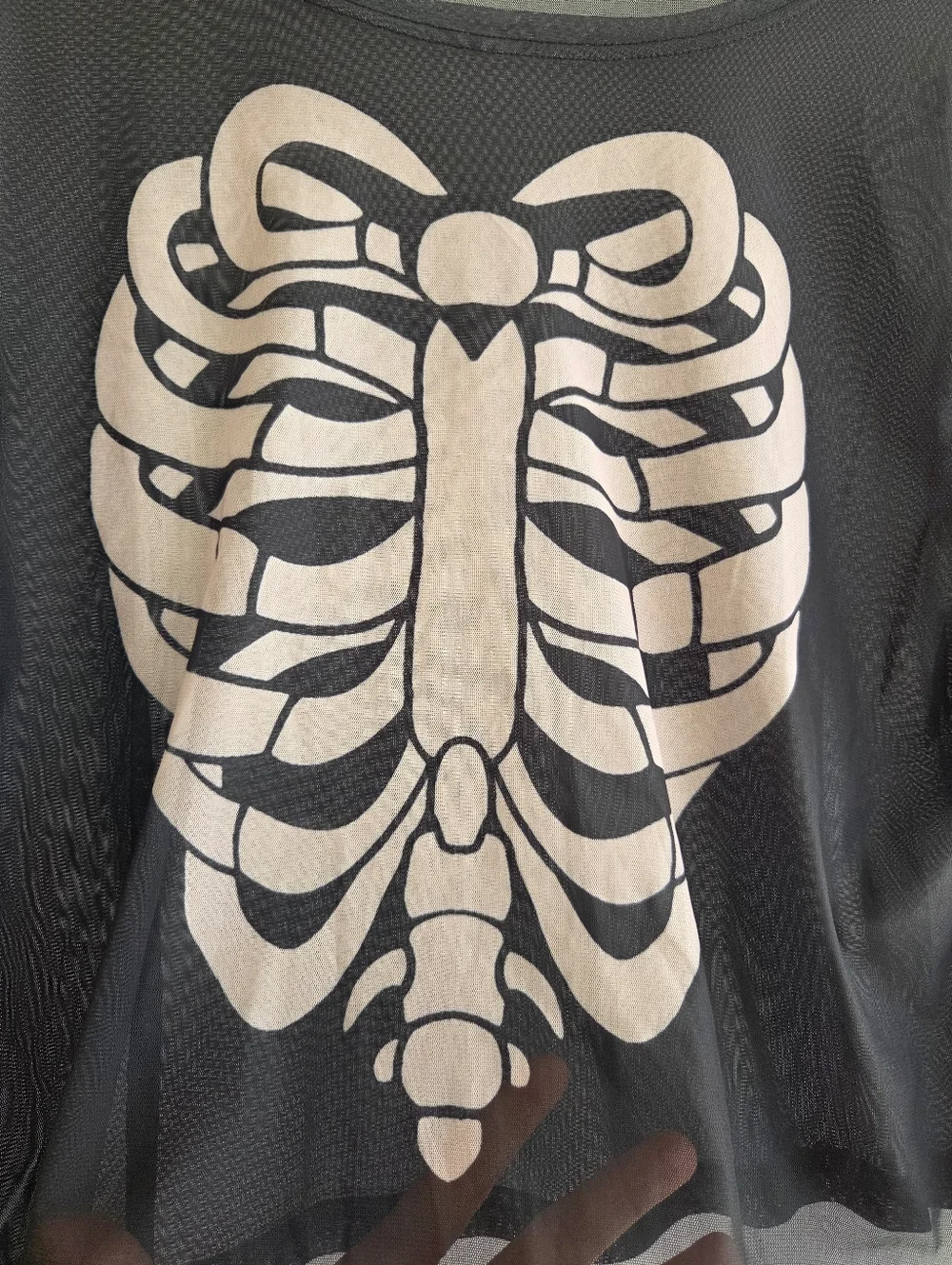 Sheer Mesh Ribcage Shirt 2XL - Picture 2 of 5